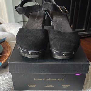 House of Harlow 1960 Black Mules